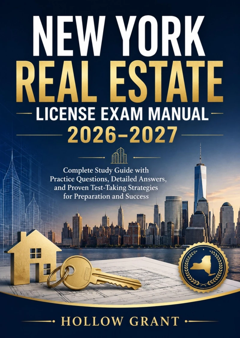 Portada: New York Real Estate License Exam Manual 2026–2027