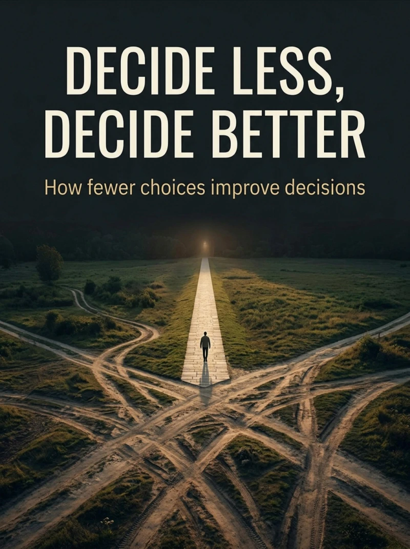 Portada: Decide Less, Decide Better