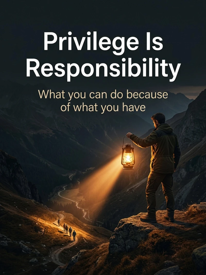 Portada: Privilege Is Responsibility