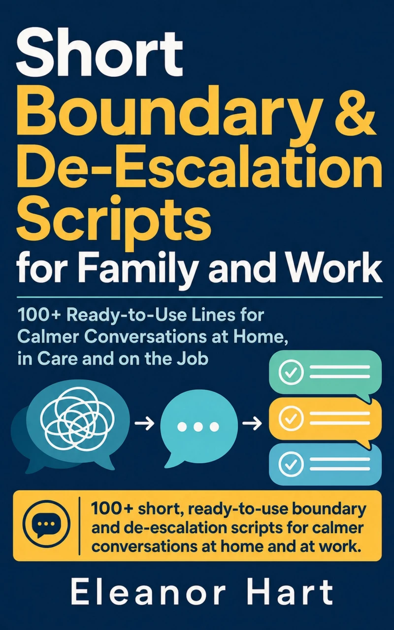 Portada: Short Boundary & De‑Escalation Scripts for Family and Work