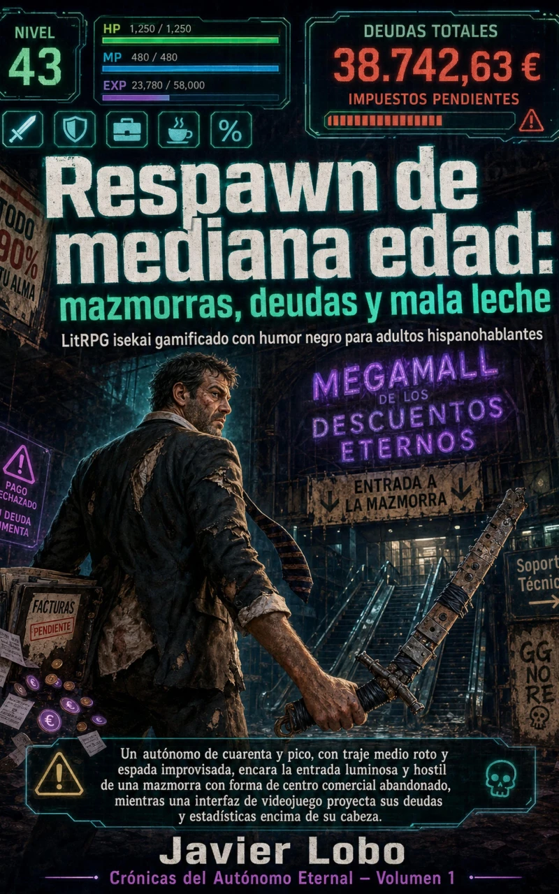 Portada: Respawn de mediana edad: mazmorras, deudas y mala leche