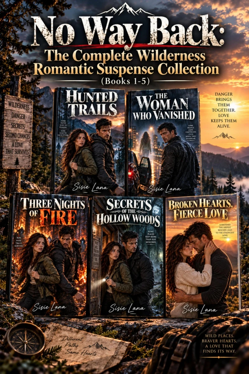 Portada: No Way Back: The Complete Wilderness Romantic Suspense Collection (Books 1-5)