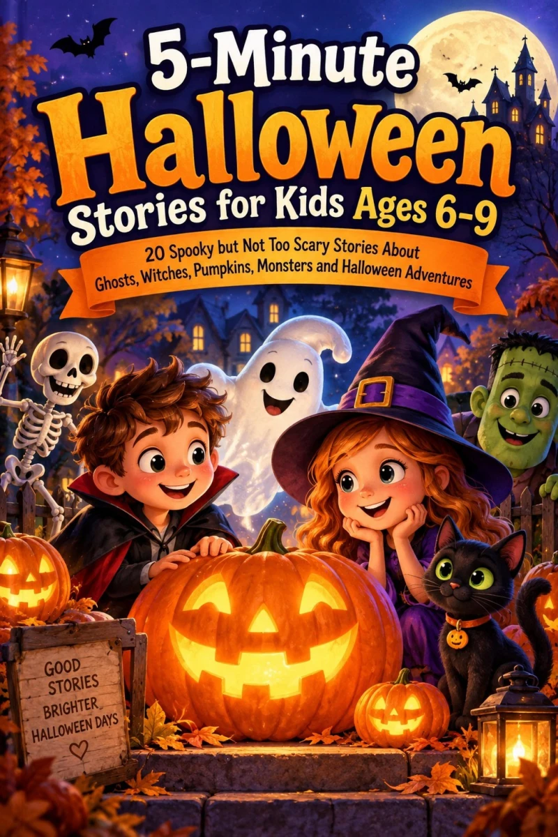 Portada: 5-Minute Halloween Stories for Kids Ages 6–9
