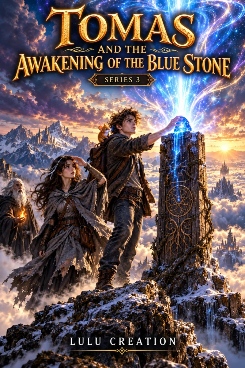 Portada: SERIES 3: Tomas and the Awakening of the Blue Stone