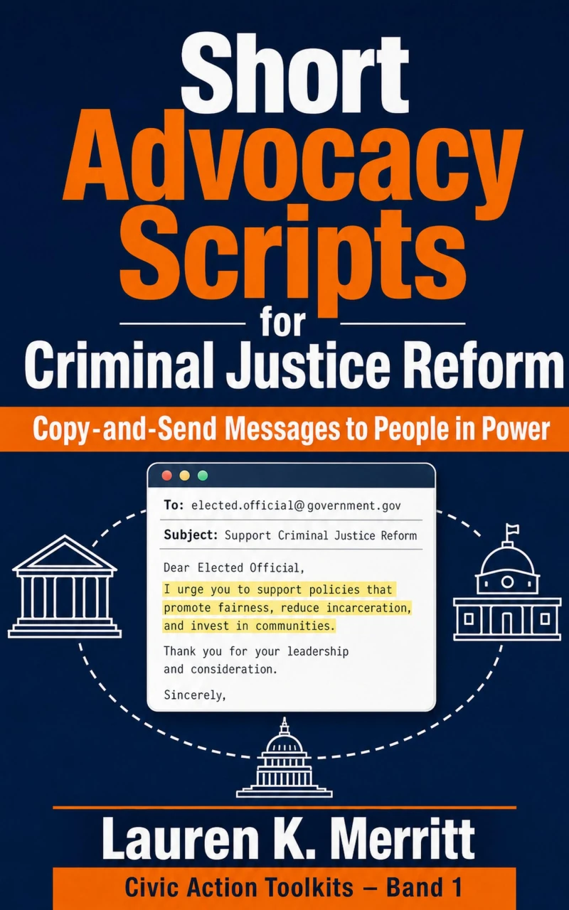 Portada: Short Advocacy Scripts for Criminal Justice Reform