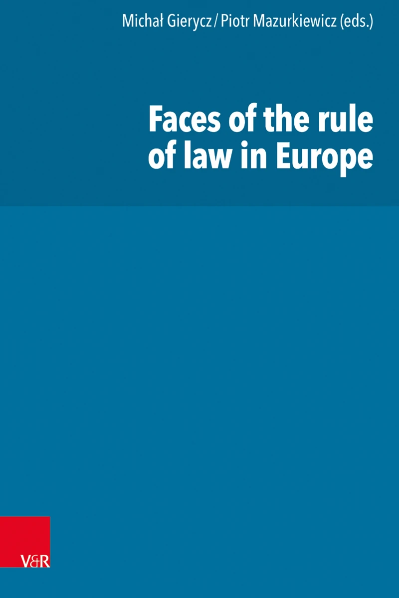 Portada: Faces of the rule of law in Europe