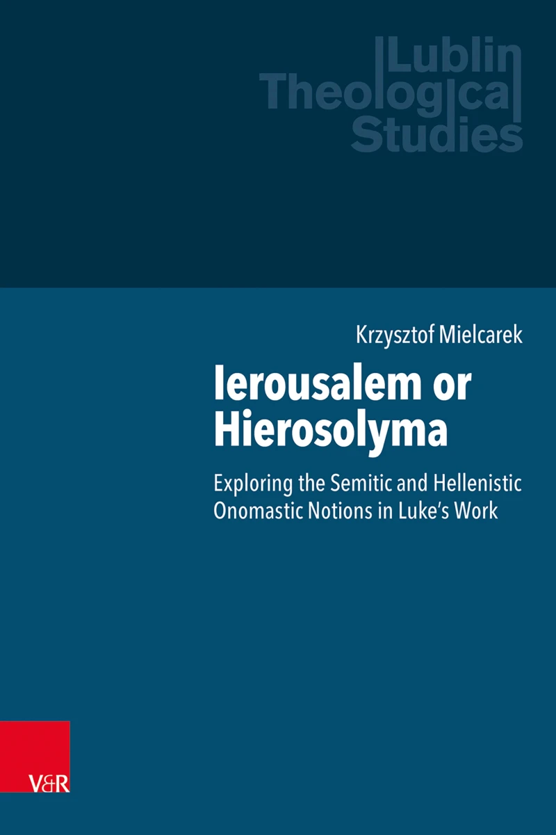 Portada: Ierousalem or Hierosolyma