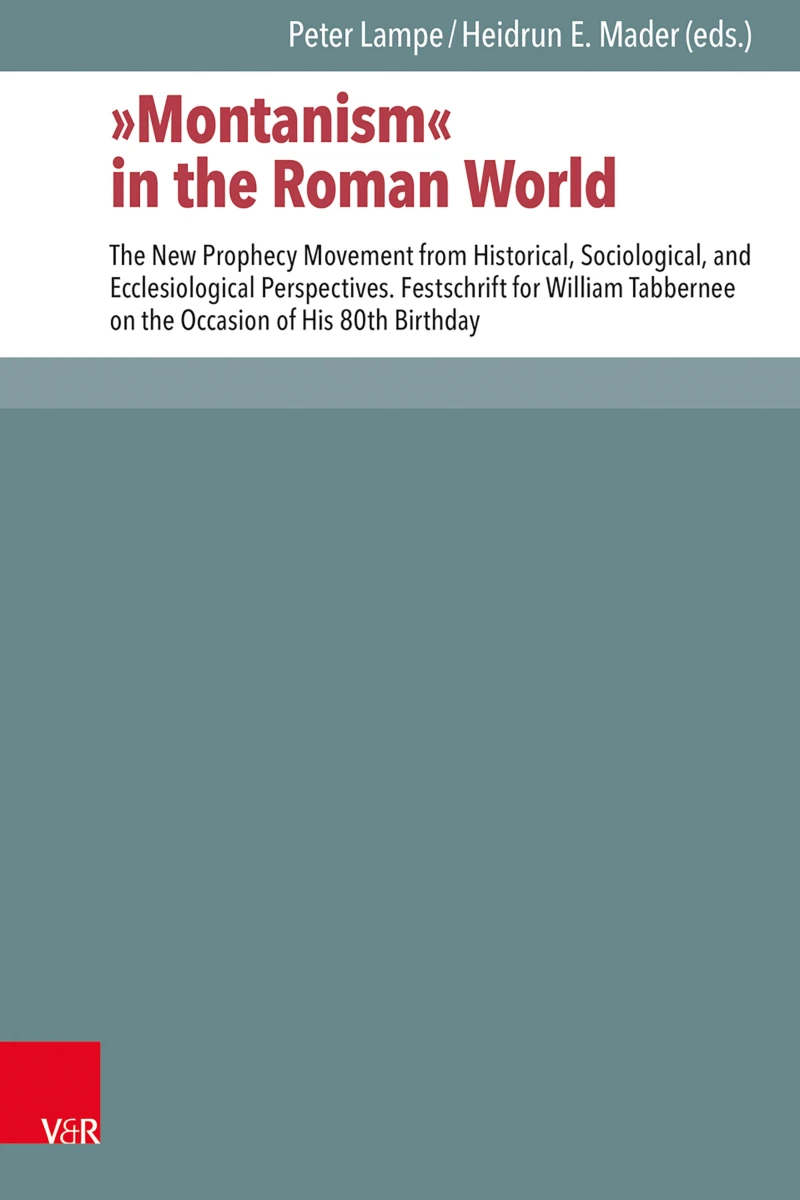 Portada: "Montanism" in the Roman World