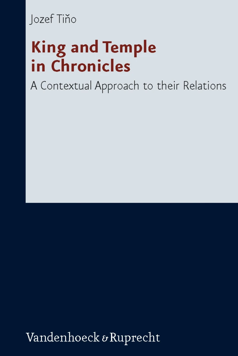 Portada: King and Temple in Chronicles