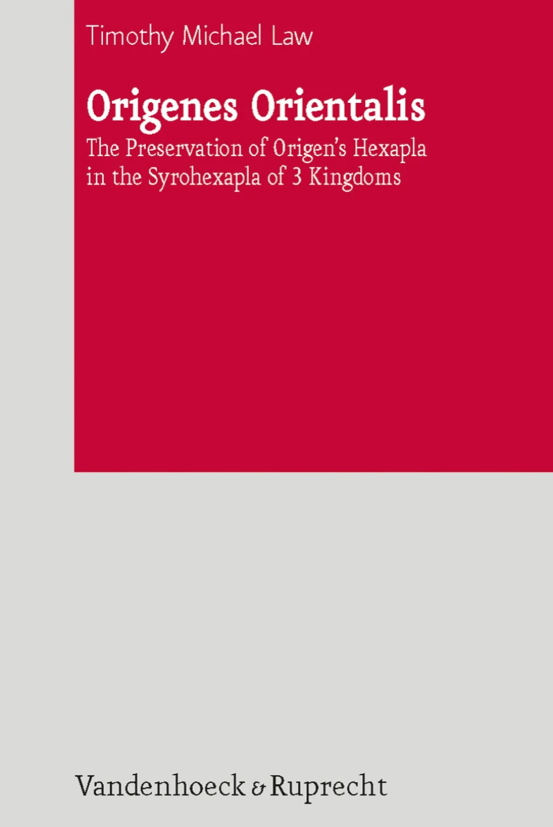Portada: Origenes Orientalis
