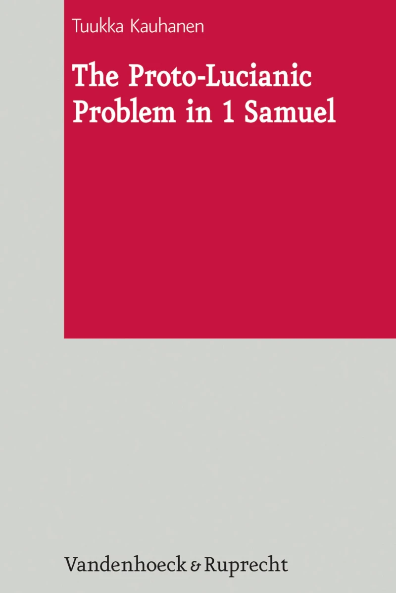 Portada: The Proto-Lucianic Problem in 1 Samuel