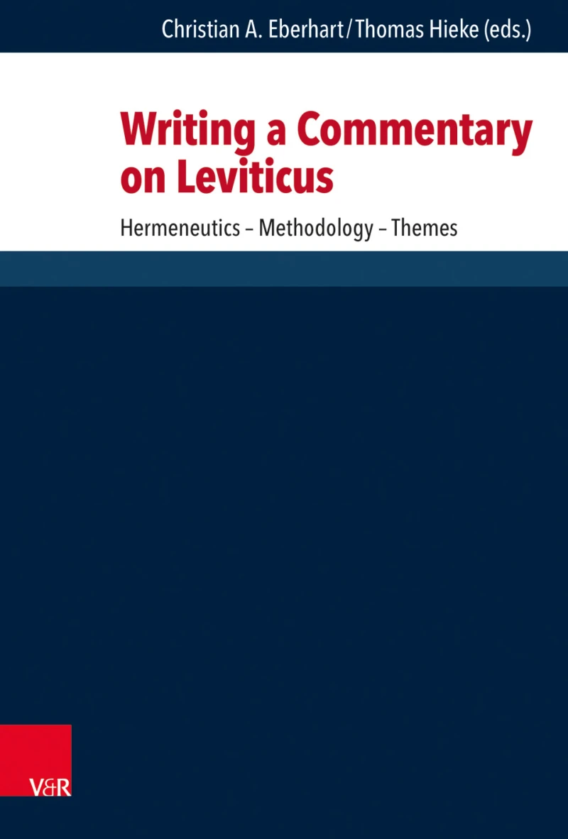 Portada: Writing a Commentary on Leviticus