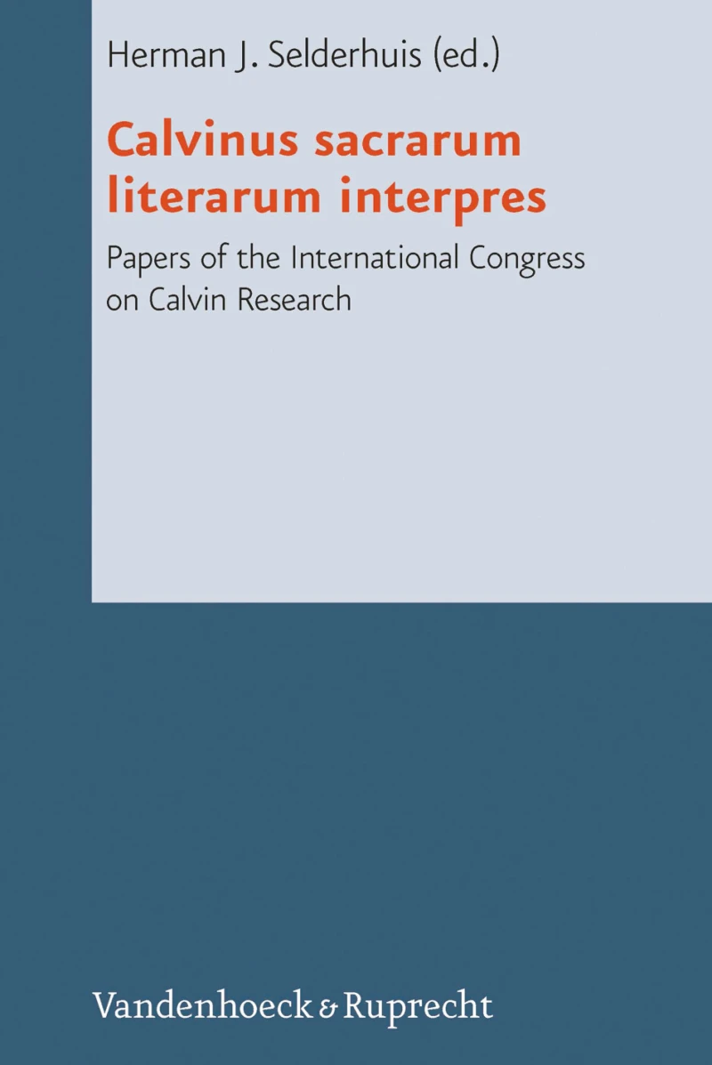 Portada: Calvinus sacrarum literarum interpres
