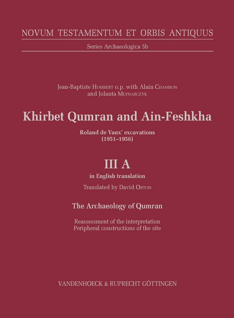 Portada: Khirbet Qumran and Ain-Feshkha III A (in English translation)