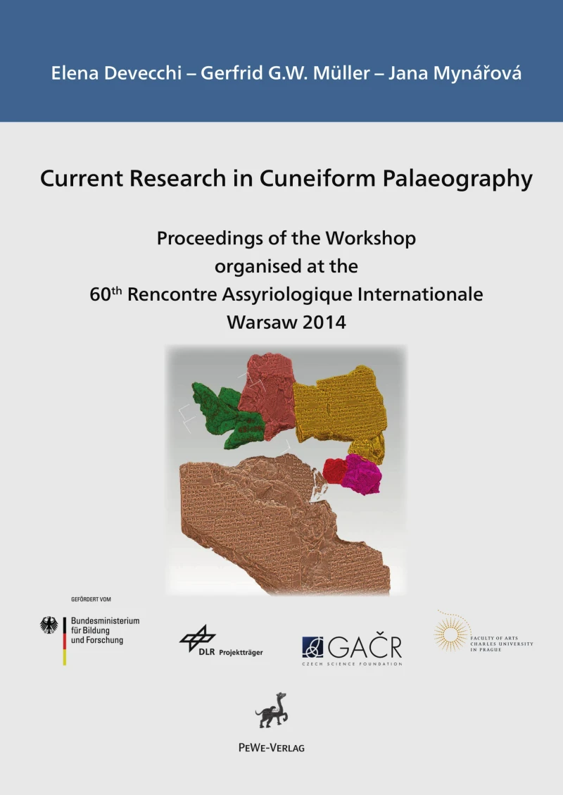 Portada: Current Research in Cuneiform Palaeography