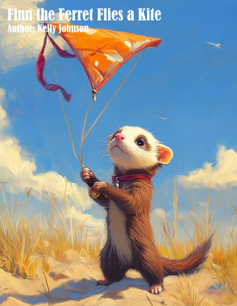 Portada: Finn the Ferret Flies a Kite