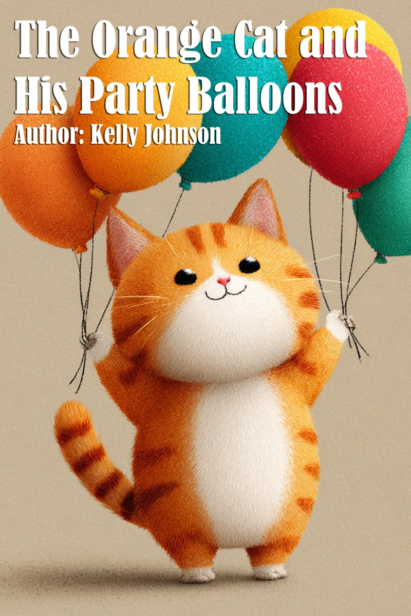 Portada: The Orange Cat and His Party Balloons