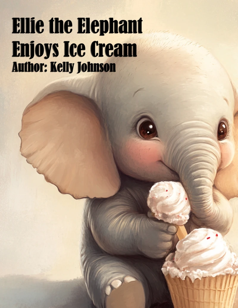 Portada: Ellie the Elephant Enjoys Ice Cream