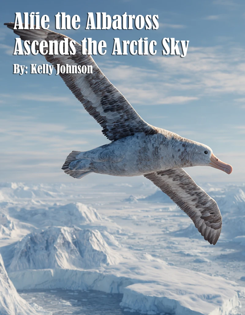 Portada: Alfie the Albatross Ascends the Arctic Sky
