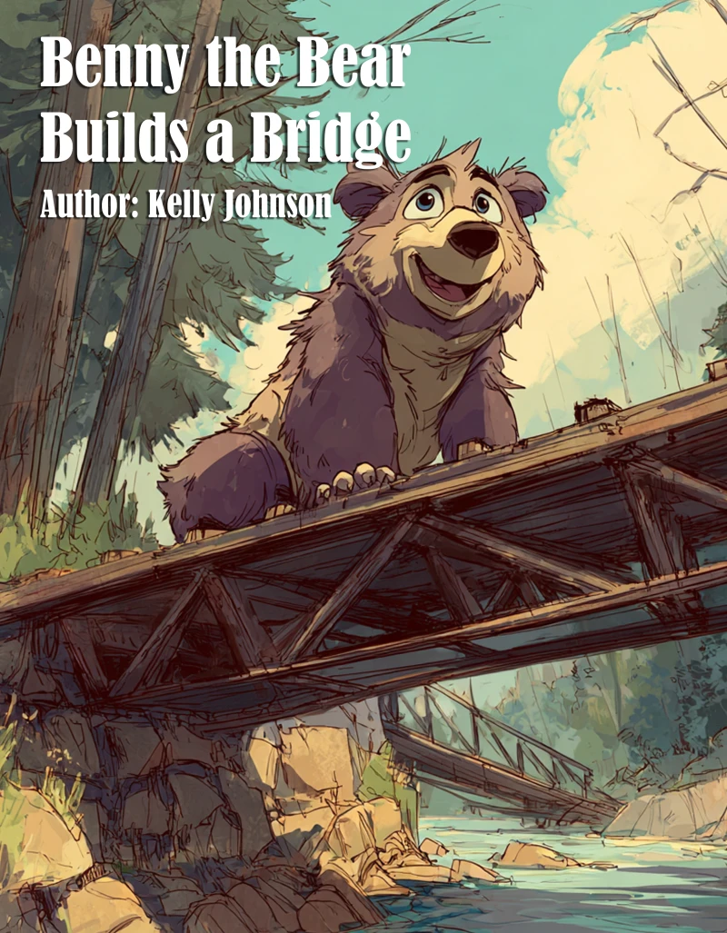 Portada: Benny the Bear Builds a Bridge