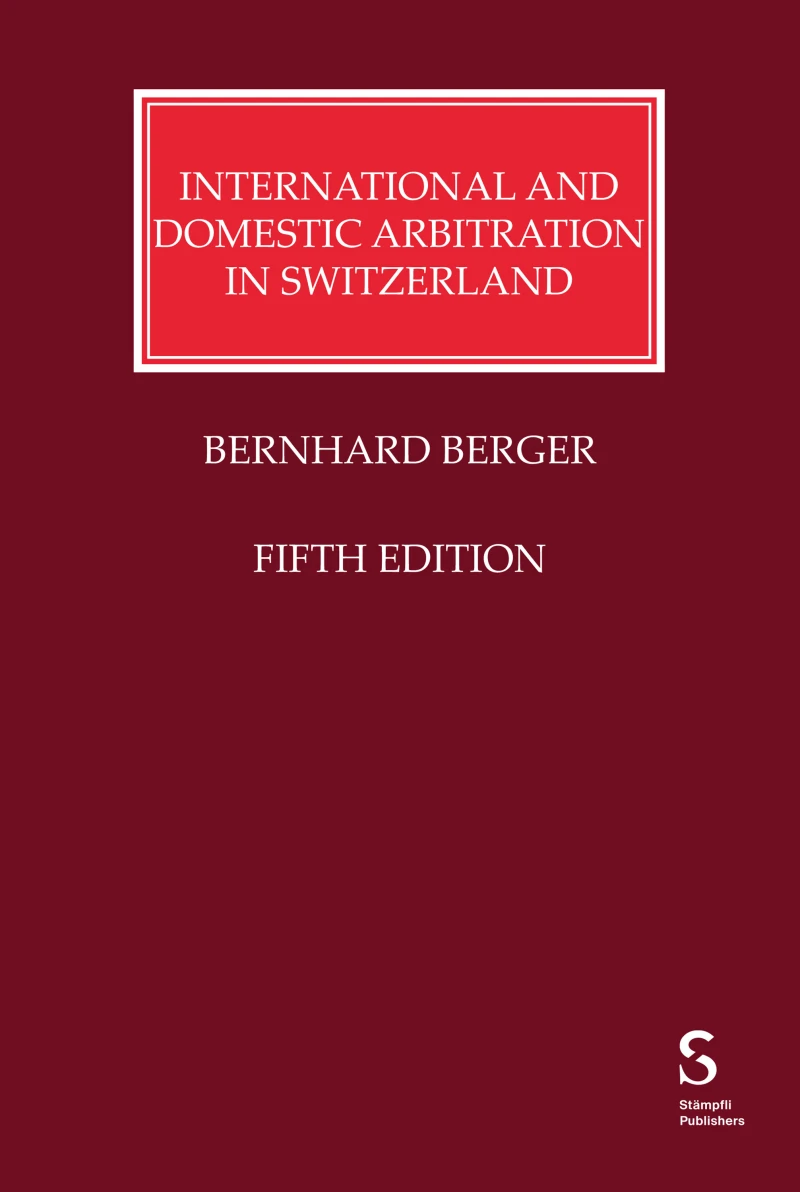Portada: International and Domestic Arbitration in Switzerland
