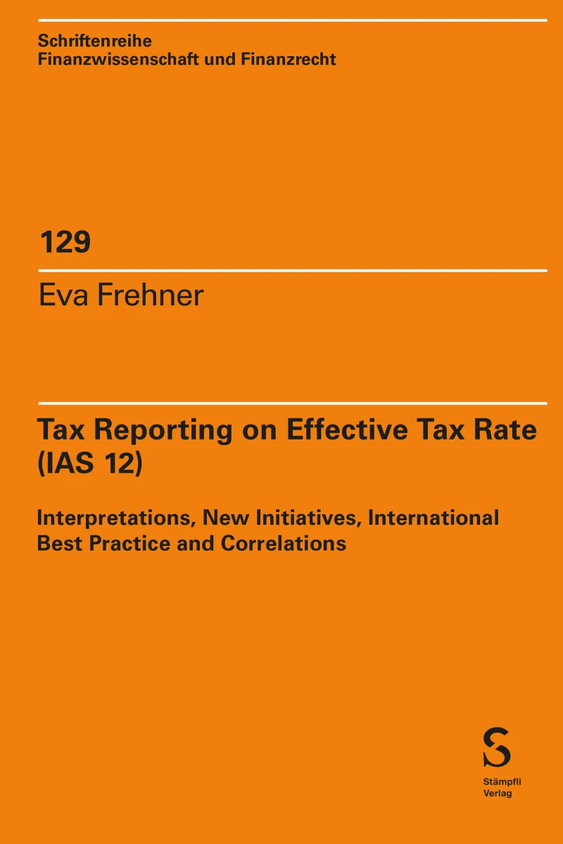 Portada: Tax Reporting on Effective Tax Rate (IAS 12)