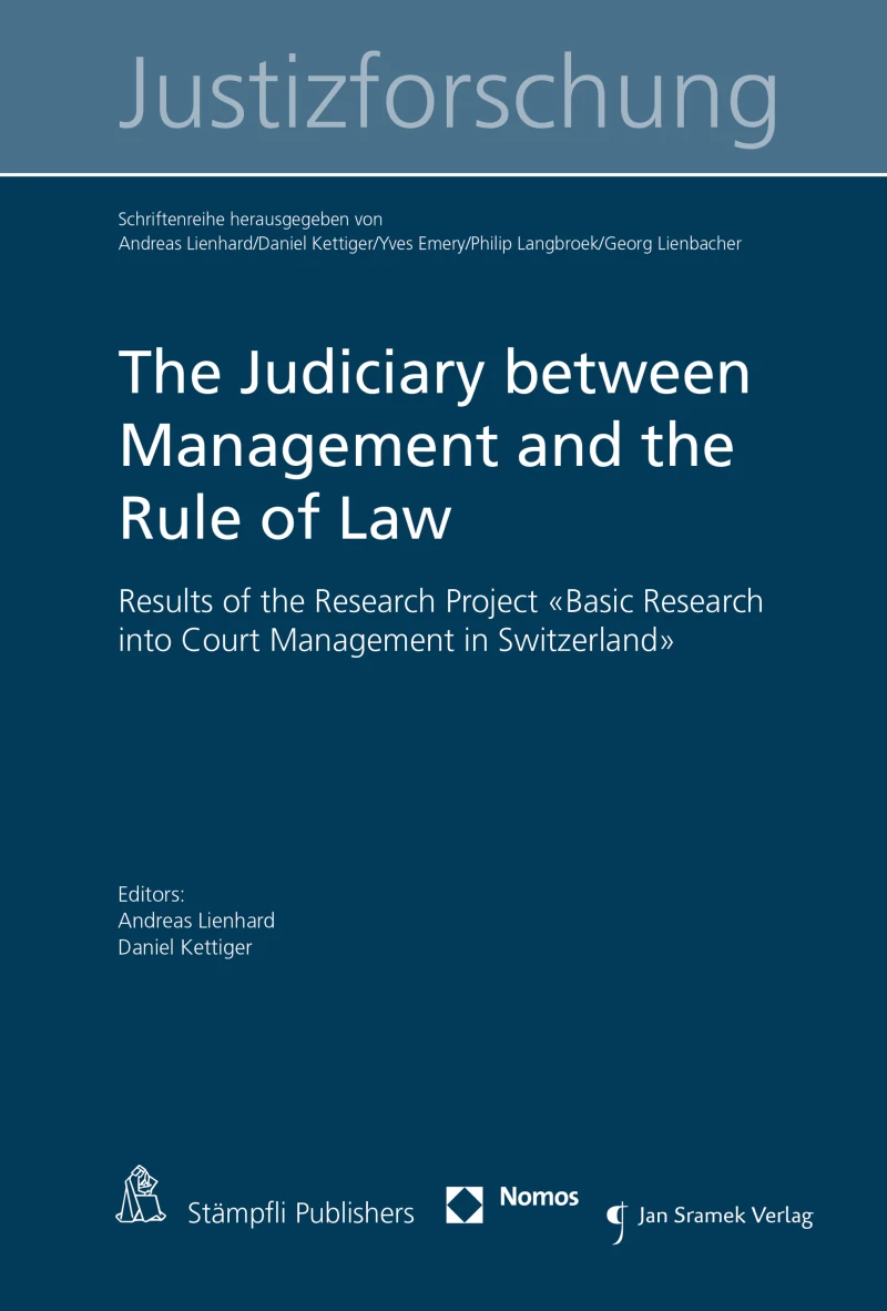 Portada: The Judiciary between Management and the Rule of Law