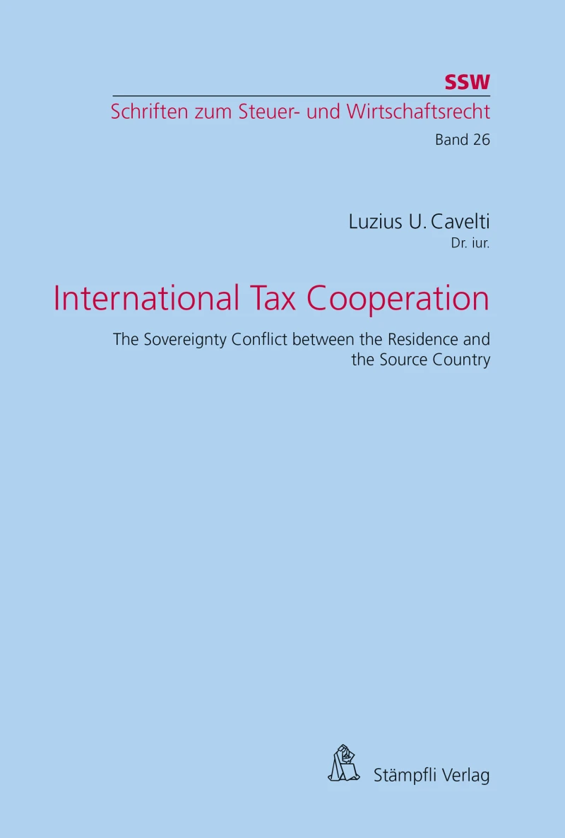 Portada: International Tax Cooperation