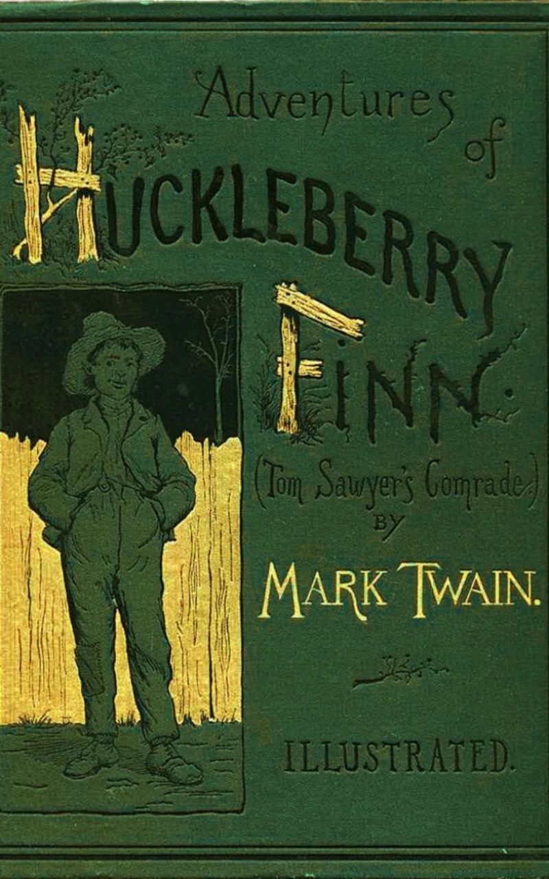 Portada: Adventures of Huckleberry Finn
