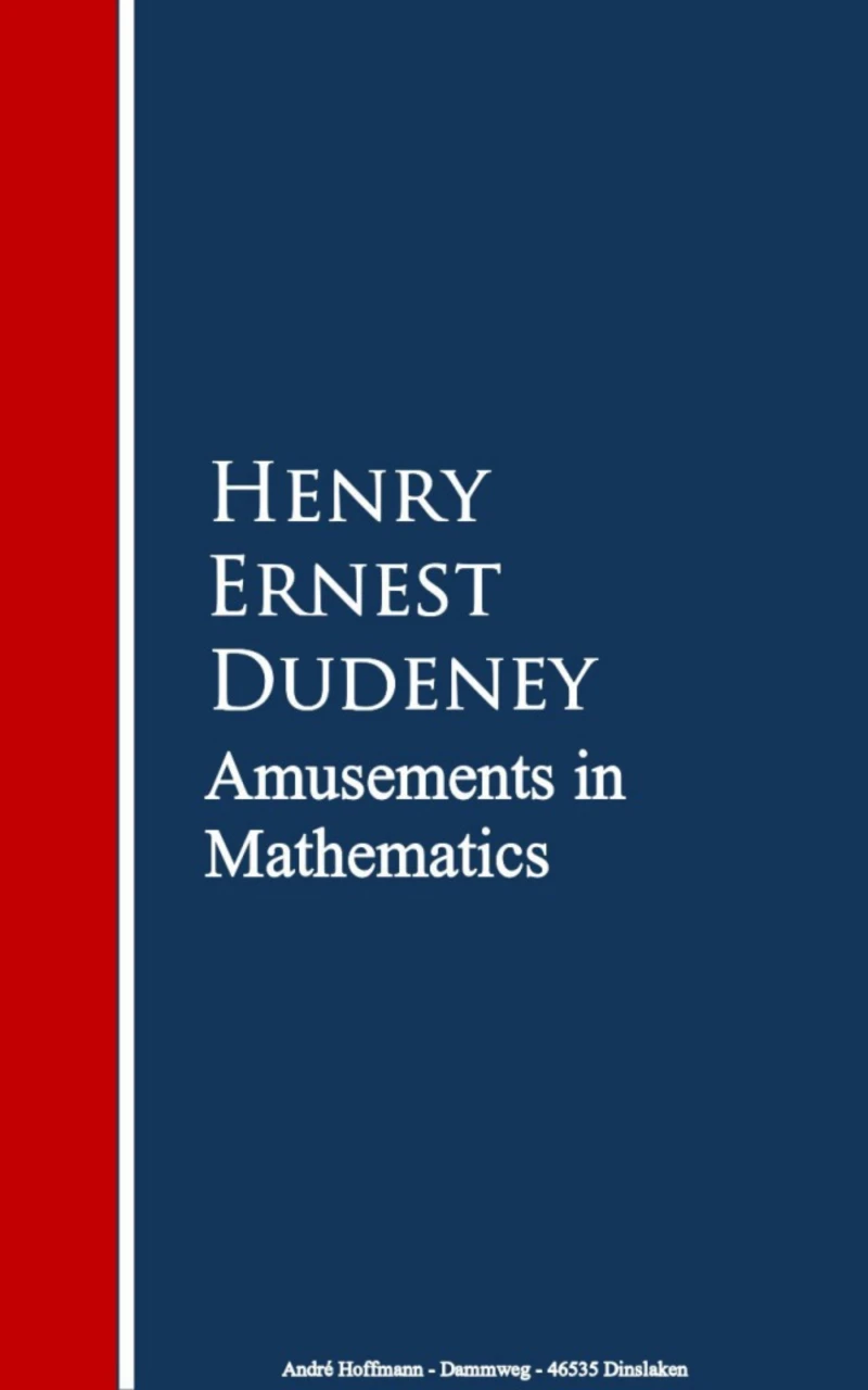 Portada: Amusements in Mathematics