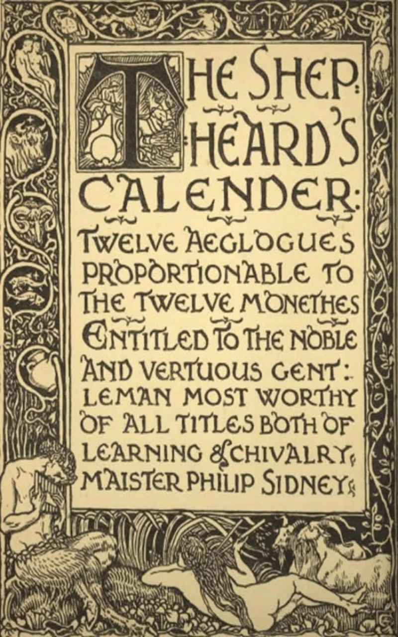 Portada: The Shepheard's Calender: Twelve Aeglogues Proportional to the Twelve Monethes