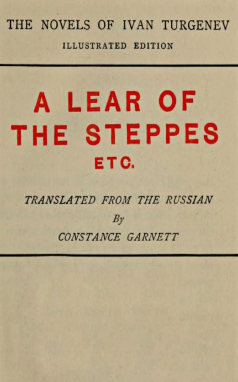 Portada: A Lear of the Steppes