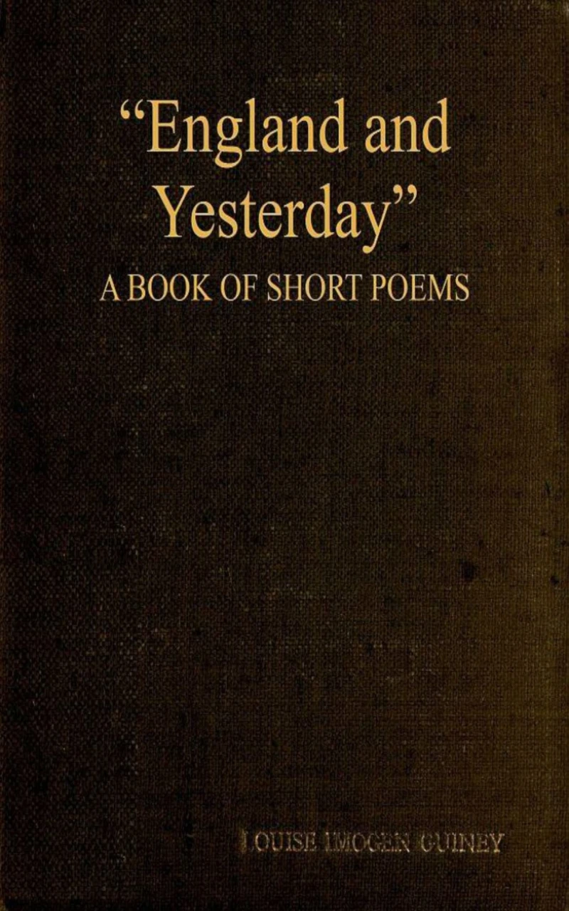Portada: England and Yesterday