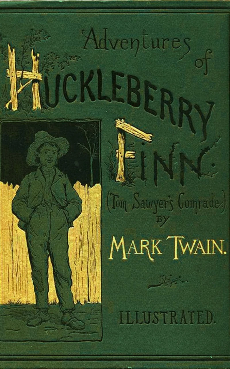 Portada: Adventures of Huckleberry Finn