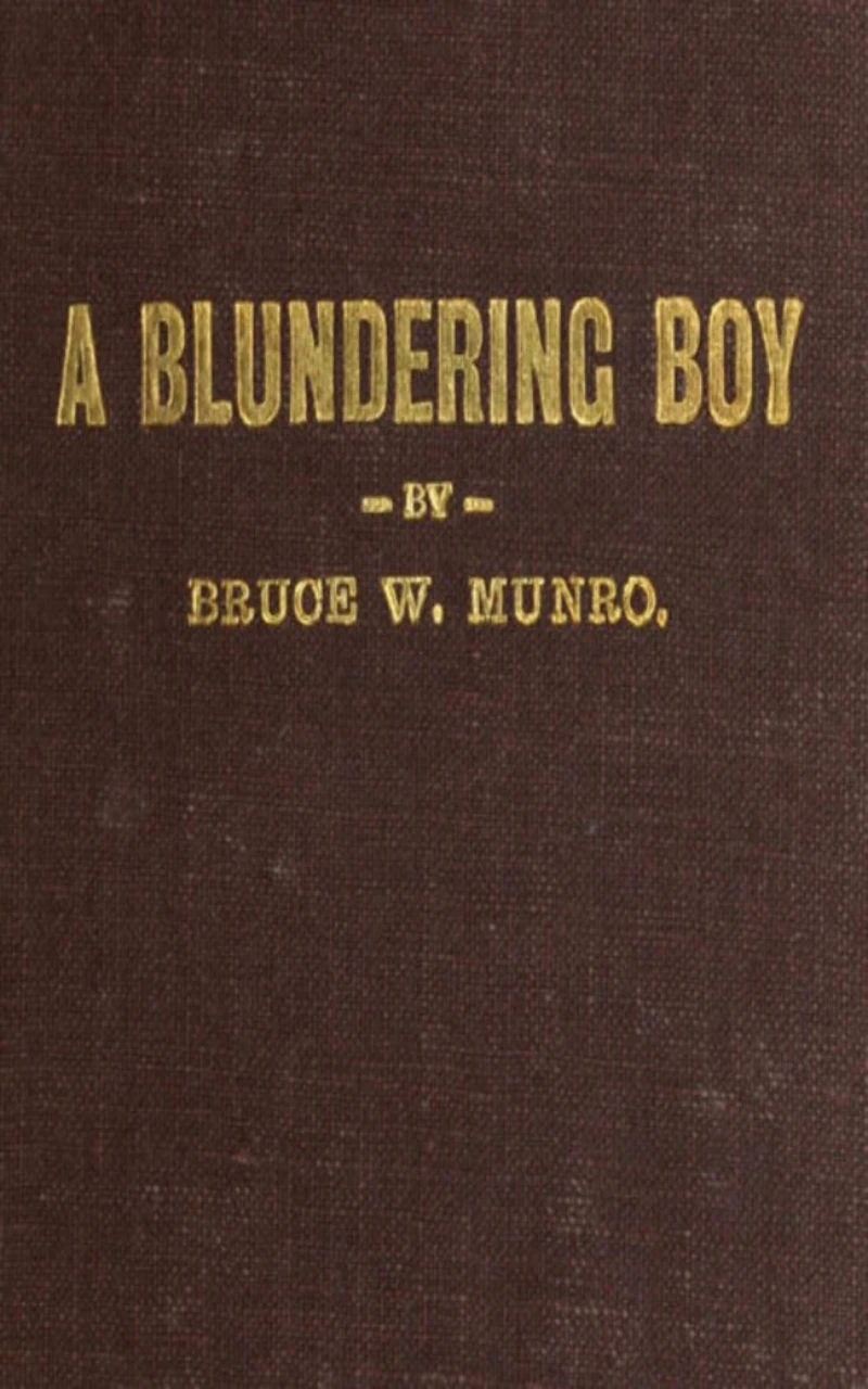 Portada: A Blundering Boy