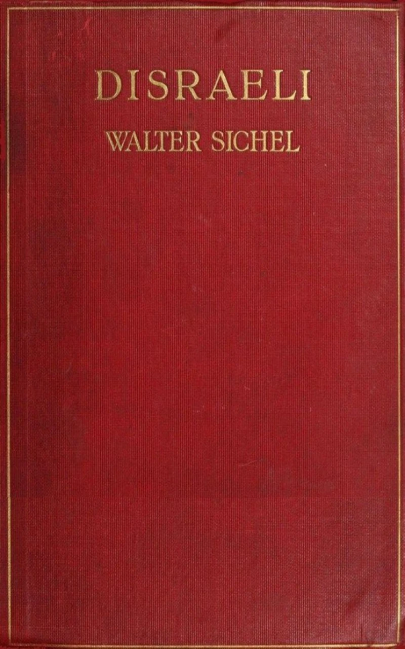 Portada: Disraeli - A Study in Personality and Ideas