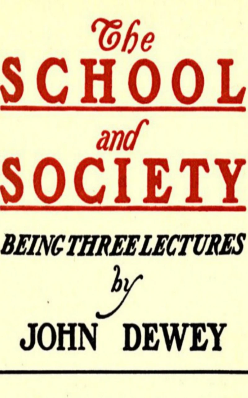 Portada: The School and Society