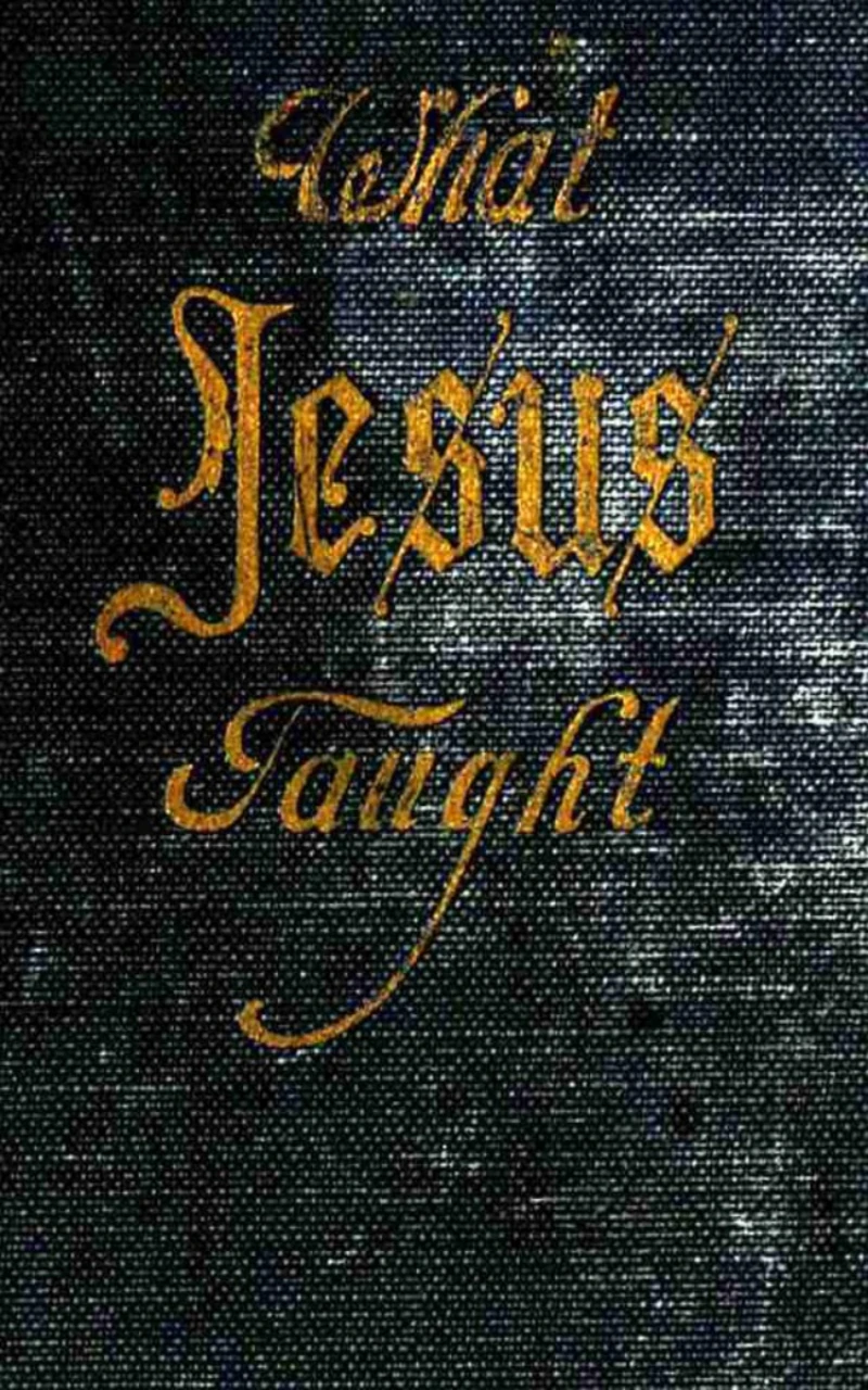 Portada: What Jesus Taught