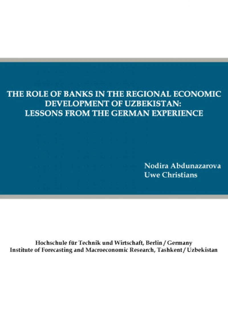 Portada: The role of banks in the regional economic development of Uzbekistan: lessons from the German experience