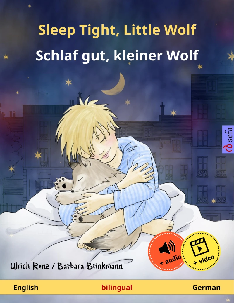 Portada: Sleep Tight, Little Wolf – Schlaf gut, kleiner Wolf (English – German)