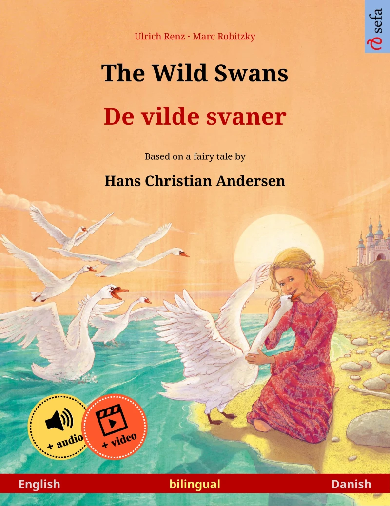 Portada: The Wild Swans – De vilde svaner (English – Danish)
