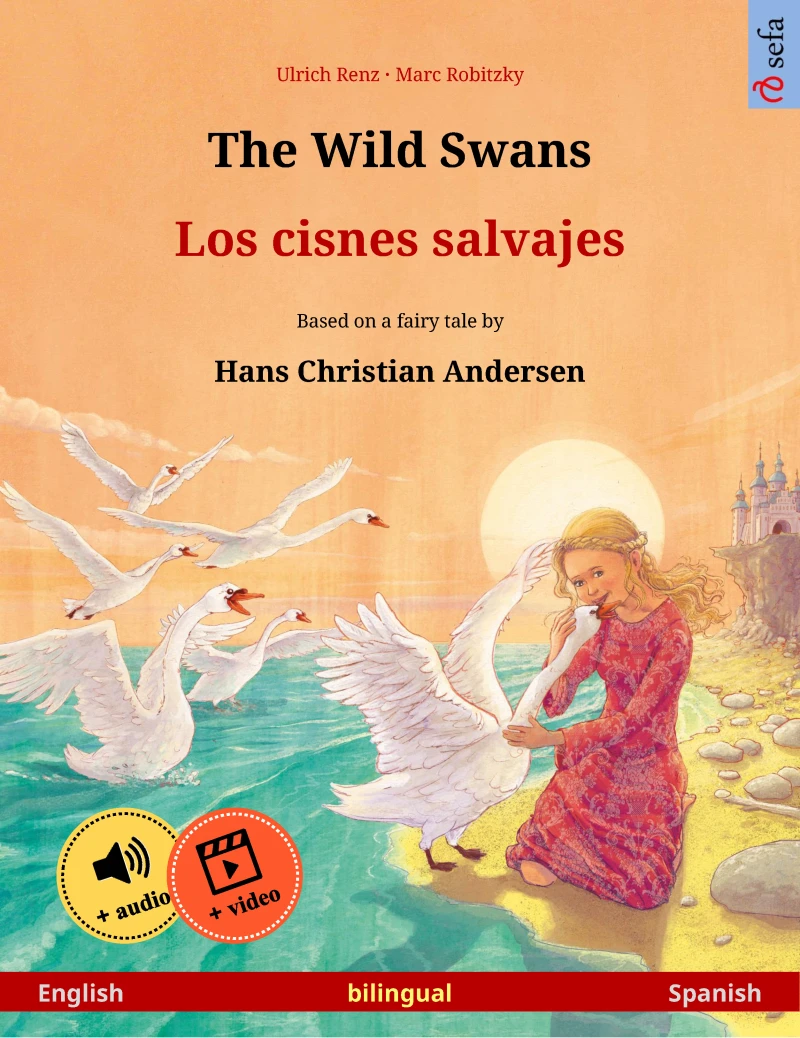 Portada: The Wild Swans – Los cisnes salvajes (English – Spanish)