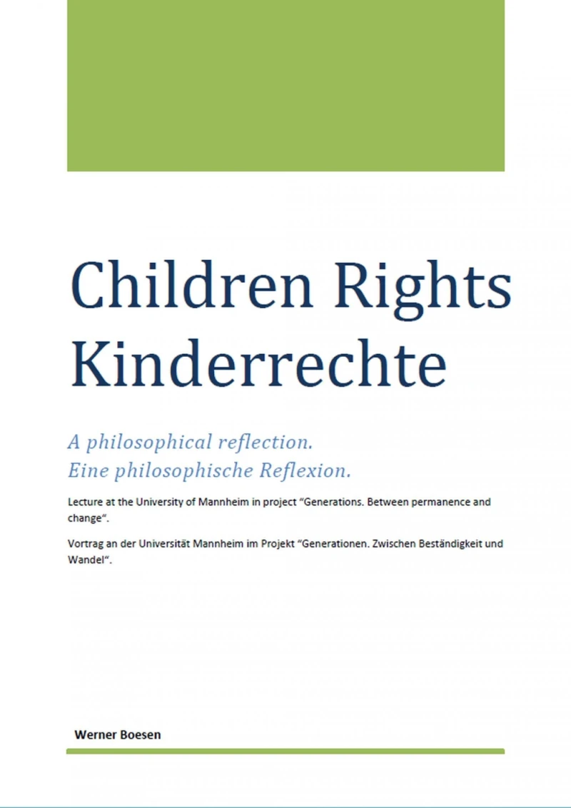 Portada: Children Rights - Kinderrechte