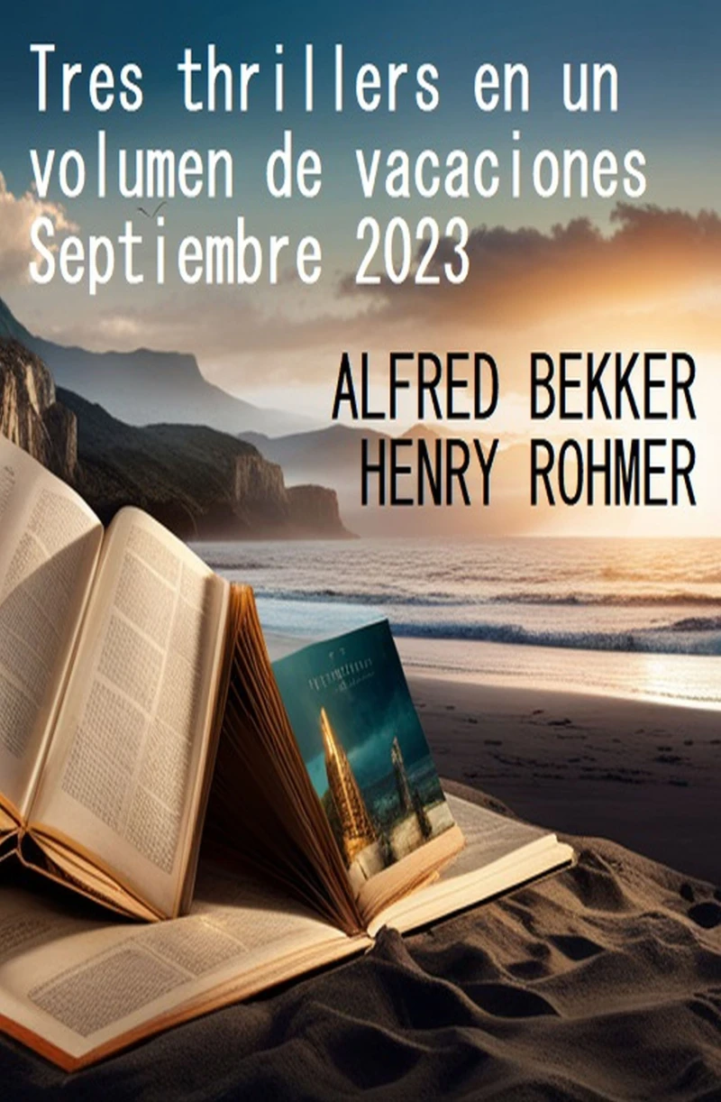 Portada: Tres thrillers en un volumen de vacaciones Septiembre 2023