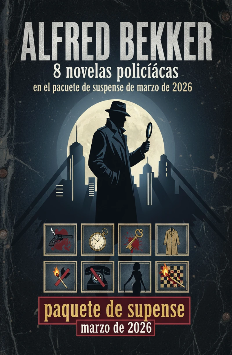 Portada: 8 novelas policíacas en el paquete de suspense de marzo de 2026