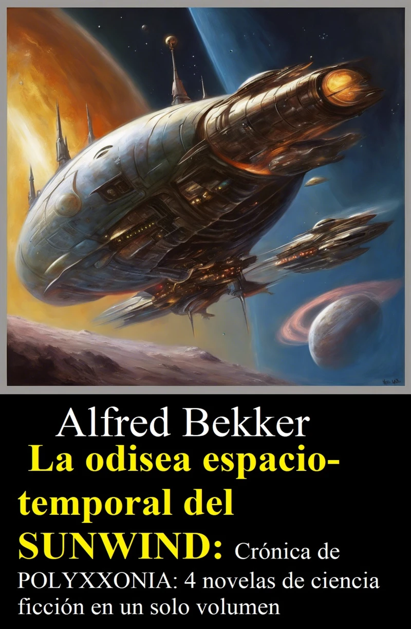 Portada: La odisea espacio-temporal del SUNWIND: Crónica de POLYXXONIA: 4 novelas de ciencia ficción en un solo volumen