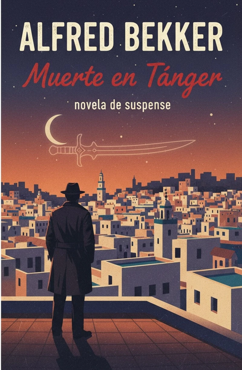 Portada: Muerte en Tánger: novela de suspense