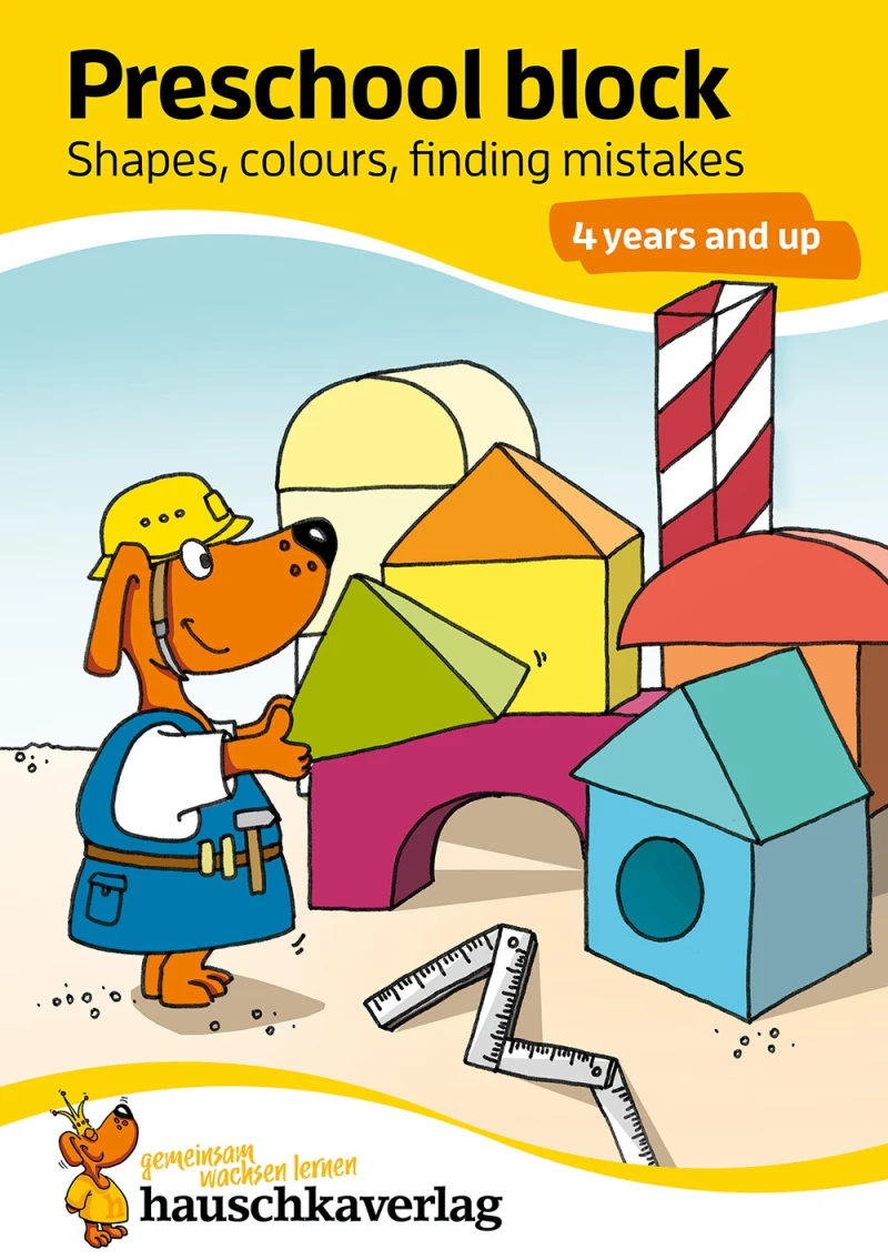 Portada: Preschool block - Shapes, colours, finding mistakes 4 years and up