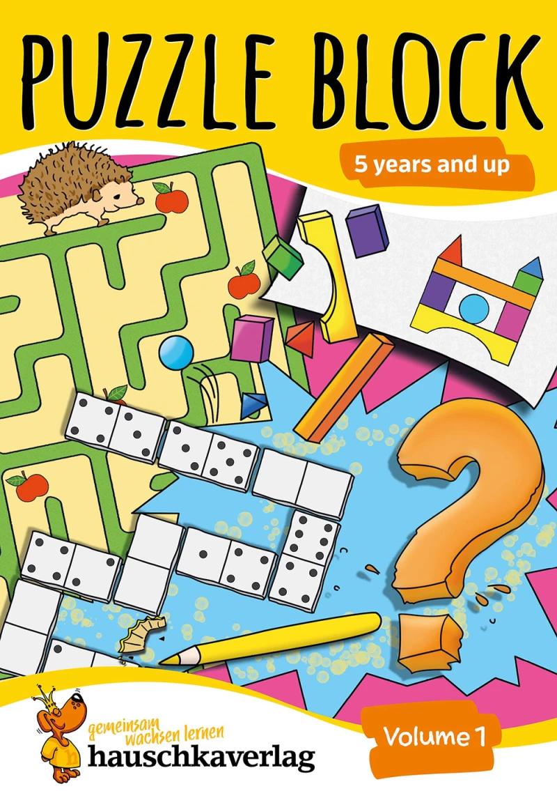 Portada: Puzzle block 5 years and up, Volume 1