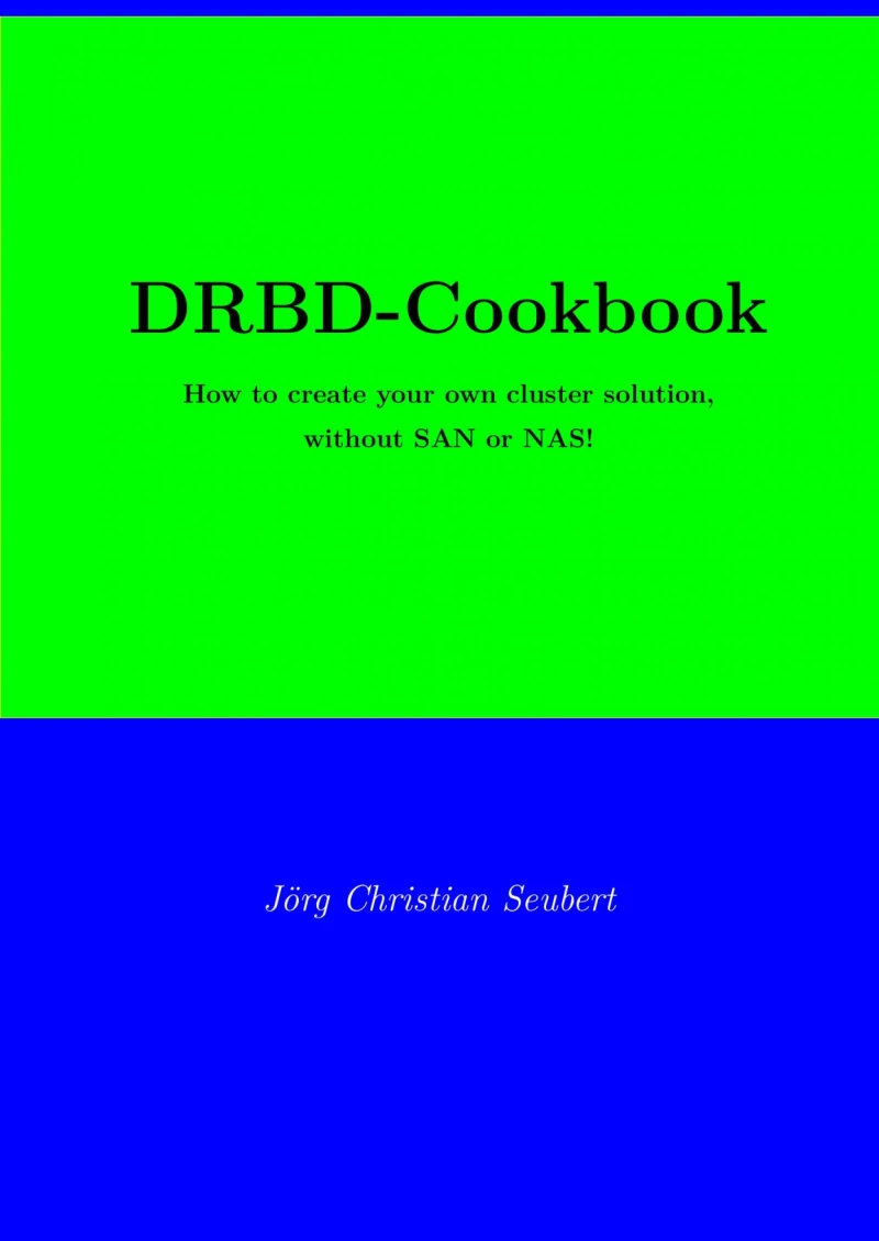 Portada: DRBD-Cookbook